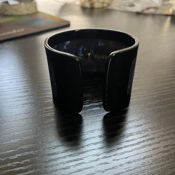 Rustic Cuff Marbelized Acrylic Logo Bracelet Petite 2" wide - Picture 3 of 4